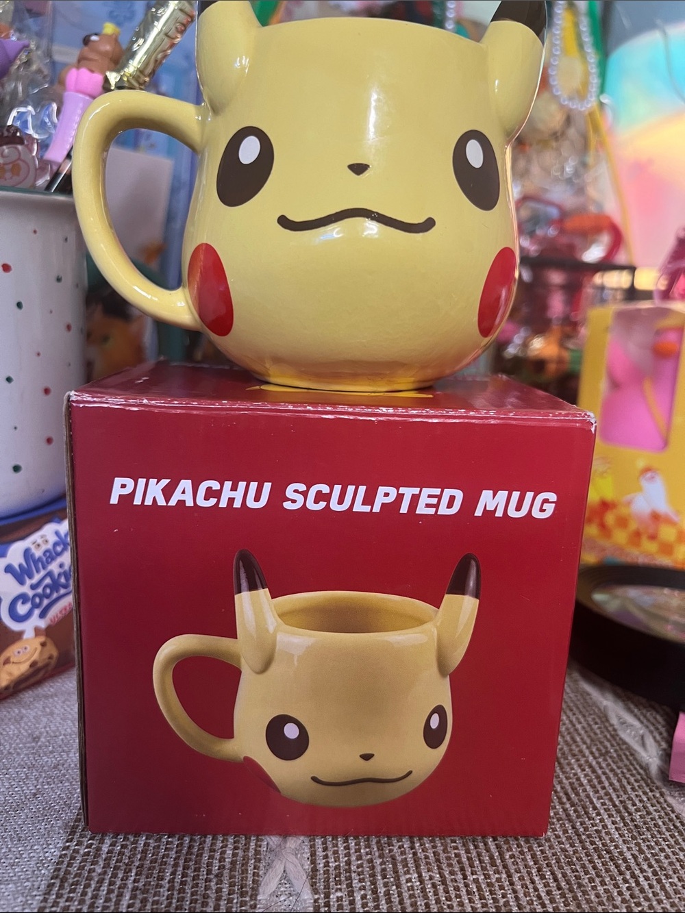 Pikachu Sculpted Yellow Kids Mug - Official Style